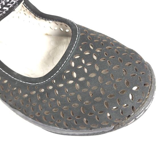 Jambu Bailey Leather Mary Jane Mule Womens Size 8 WJ17BA101 Black - Picture 8 of 9